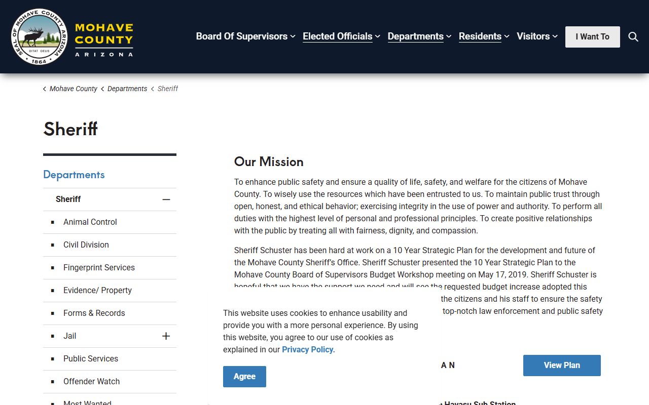Mohave County Sheriff's Office main website